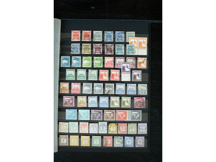1854/1984 (ca.), postfrische, ungebrauchte und gestempelte Sammlung, dabei schöner Teil Hongkong, Indien mit Feudalstaaten un