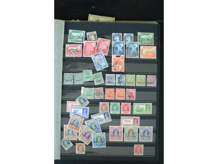 1854/1984 (ca.), postfrische, ungebrauchte und gestempelte Sammlung, dabei schöner Teil Hongkong, Indien mit Feudalstaaten un