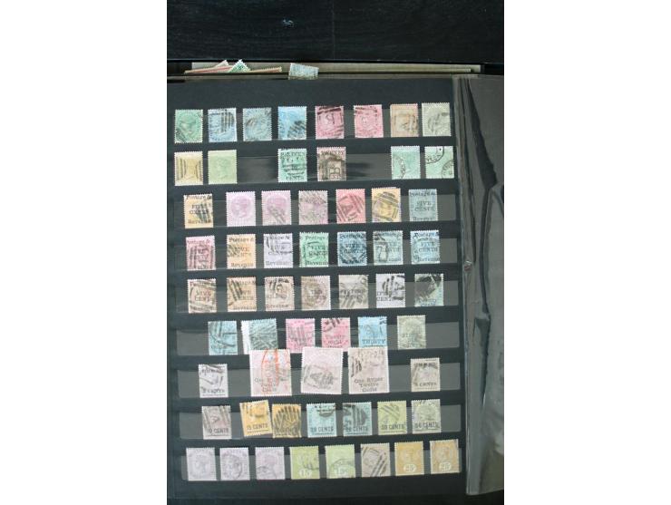 1854/1984 (ca.), postfrische, ungebrauchte und gestempelte Sammlung, dabei schöner Teil Hongkong, Indien mit Feudalstaaten un