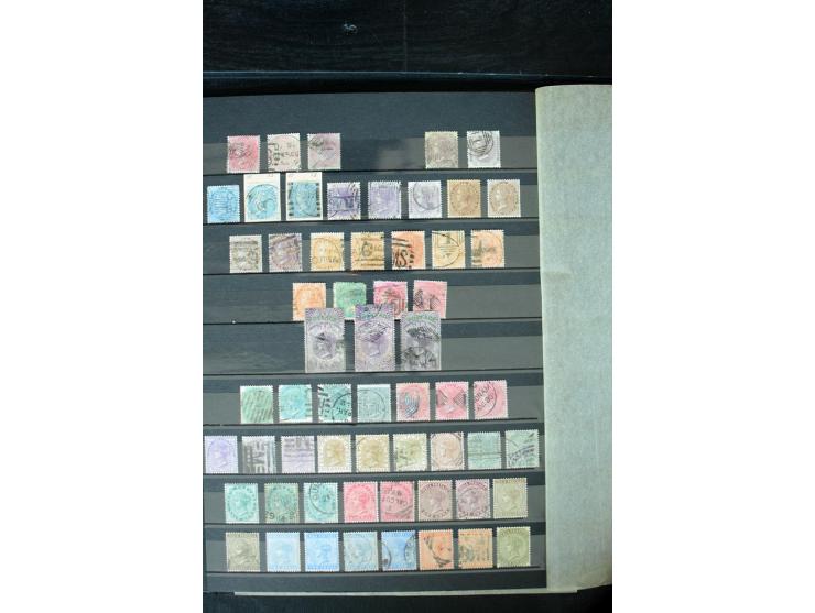 1854/1984 (ca.), postfrische, ungebrauchte und gestempelte Sammlung, dabei schöner Teil Hongkong, Indien mit Feudalstaaten un