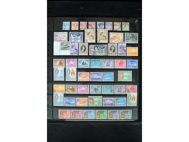1850/1975, postfrische, ungebrauchte und gestempelte Sammlung mit vielen besseren Ausgaben, dabei besonders Australien mit St