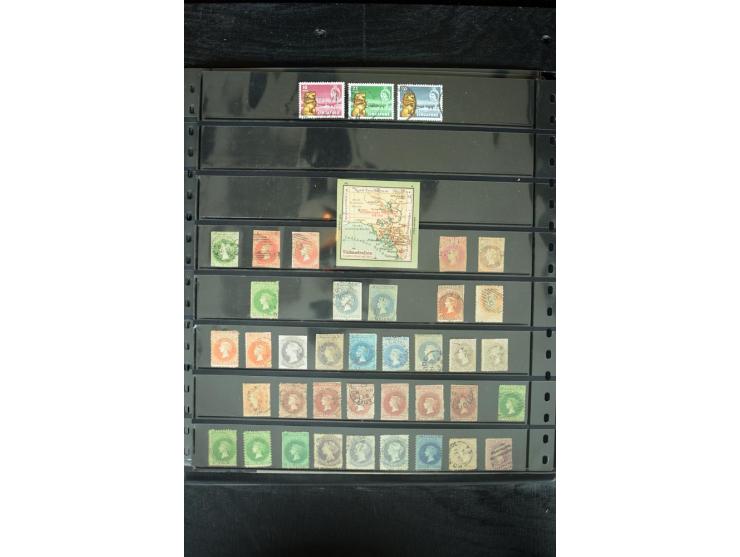 1850/1975, postfrische, ungebrauchte und gestempelte Sammlung mit vielen besseren Ausgaben, dabei besonders Australien mit St
