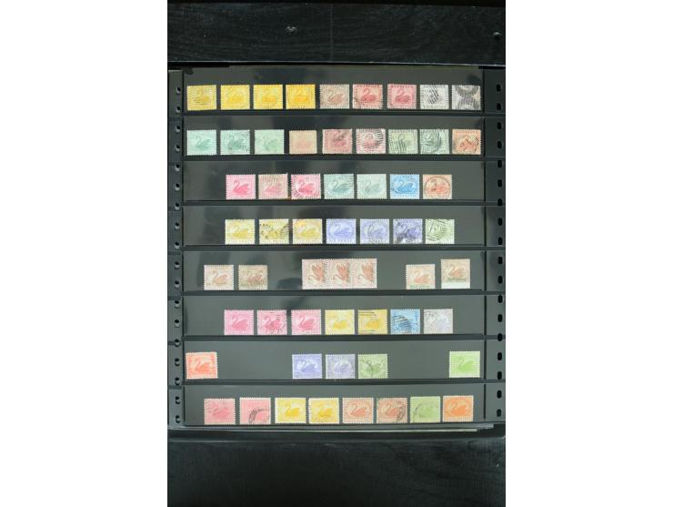 1850/1975, postfrische, ungebrauchte und gestempelte Sammlung mit vielen besseren Ausgaben, dabei besonders Australien mit St
