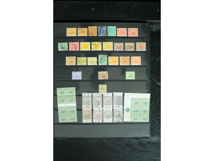 1850/1975, postfrische, ungebrauchte und gestempelte Sammlung mit vielen besseren Ausgaben, dabei besonders Australien mit St