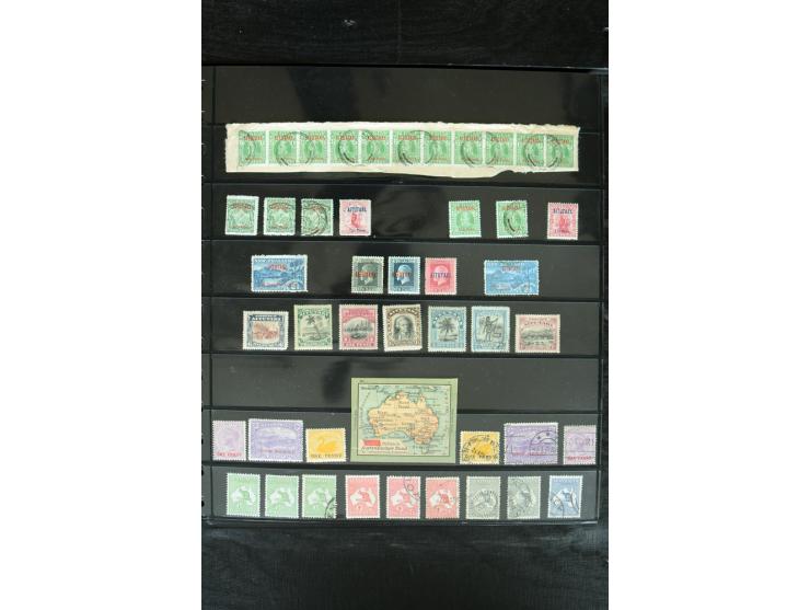 1850/1975, postfrische, ungebrauchte und gestempelte Sammlung mit vielen besseren Ausgaben, dabei besonders Australien mit St