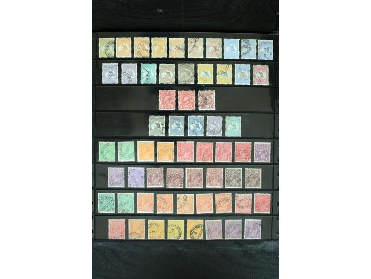 1850/1975, postfrische, ungebrauchte und gestempelte Sammlung mit vielen besseren Ausgaben, dabei besonders Australien mit St