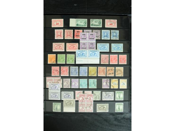 1850/1975, postfrische, ungebrauchte und gestempelte Sammlung mit vielen besseren Ausgaben, dabei besonders Australien mit St