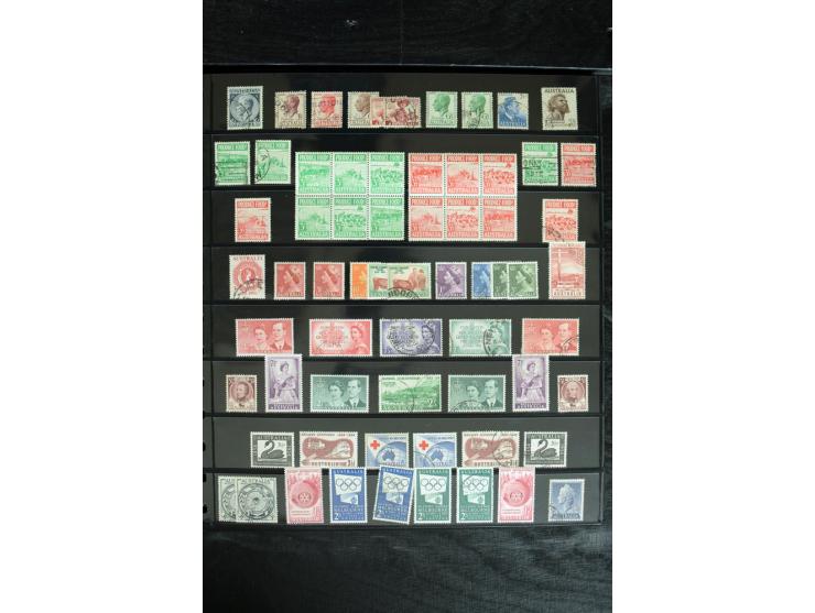 1850/1975, postfrische, ungebrauchte und gestempelte Sammlung mit vielen besseren Ausgaben, dabei besonders Australien mit St