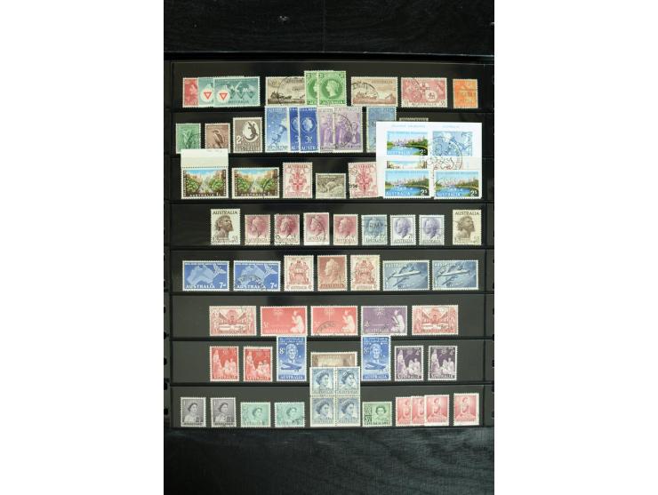 1850/1975, postfrische, ungebrauchte und gestempelte Sammlung mit vielen besseren Ausgaben, dabei besonders Australien mit St