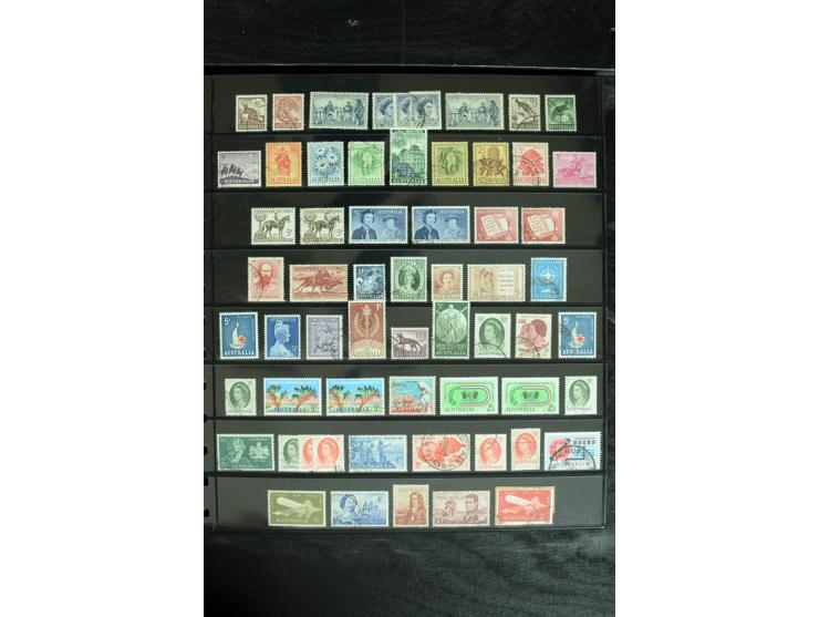 1850/1975, postfrische, ungebrauchte und gestempelte Sammlung mit vielen besseren Ausgaben, dabei besonders Australien mit St