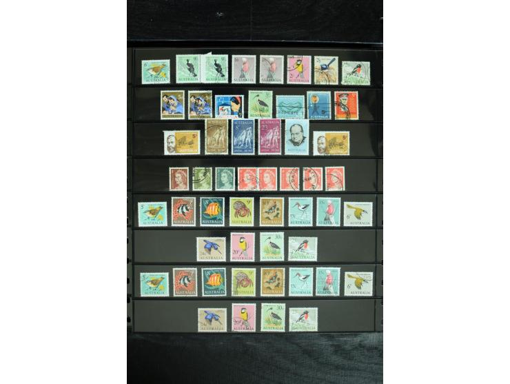 1850/1975, postfrische, ungebrauchte und gestempelte Sammlung mit vielen besseren Ausgaben, dabei besonders Australien mit St