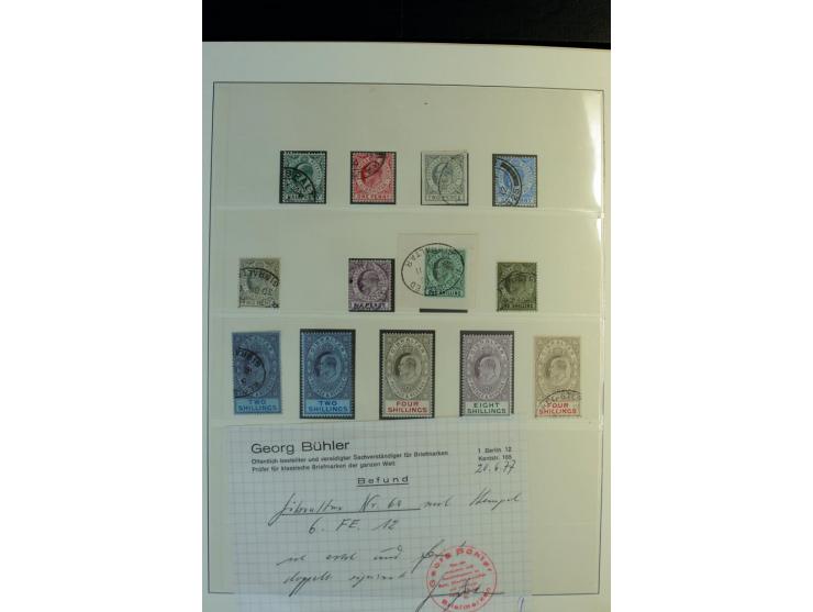 1886/1978, postfrische, ungebrauchte und gestempelte Sammlung mit u.a. Mi.-Nr. 1 - 7, 8 - 14, 55, 86, 92 etc.