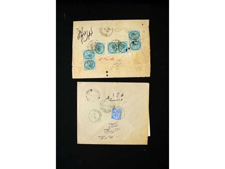 1881/1922 (ca.), 30 Briefe bzw. eine Ganzsache aus Bagdad, Aden, Anwaz (Feldpost), Bander-Abas, Linga und Bushire, meist nach