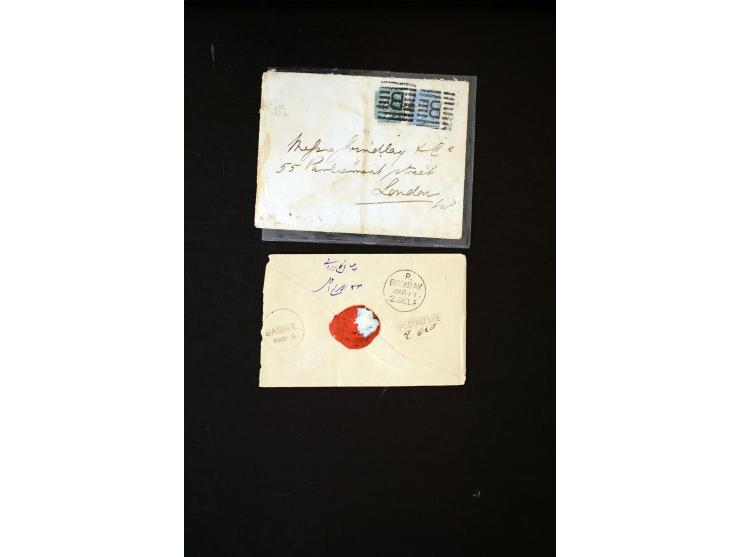 1881/1922 (ca.), 30 Briefe bzw. eine Ganzsache aus Bagdad, Aden, Anwaz (Feldpost), Bander-Abas, Linga und Bushire, meist nach