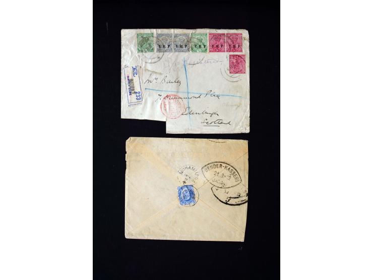 1881/1922 (ca.), 30 Briefe bzw. eine Ganzsache aus Bagdad, Aden, Anwaz (Feldpost), Bander-Abas, Linga und Bushire, meist nach
