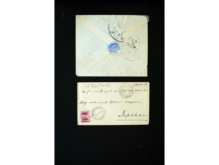 1881/1922 (ca.), 30 Briefe bzw. eine Ganzsache aus Bagdad, Aden, Anwaz (Feldpost), Bander-Abas, Linga und Bushire, meist nach