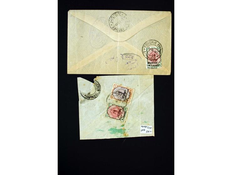 1915, ungebrauchte und gestempelte kleine Partie mit auch einem Brief und 2 Briefteilen, einiges signiert; Verkauf erfolgt 'w