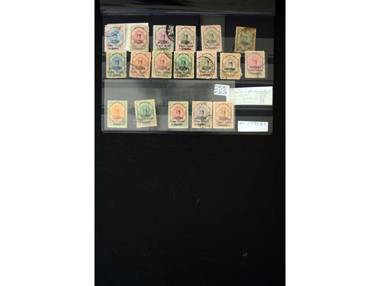 1915, ungebrauchte und gestempelte kleine Partie mit auch einem Brief und 2 Briefteilen, einiges signiert; Verkauf erfolgt 'w