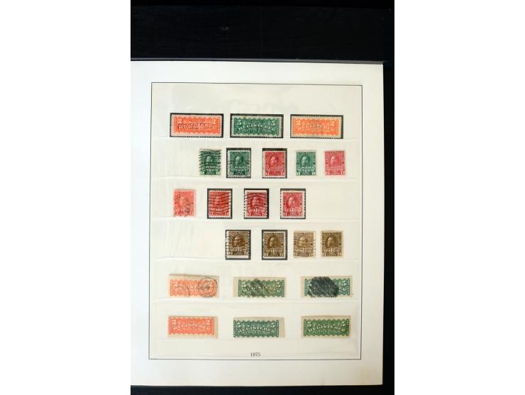 1855/1950, ungebrauchte und gestempelte Sammlung mit diversen bessereren Werten, dabei u.a. Canada Mi.-Nr. 2(2) und 5 gestemp