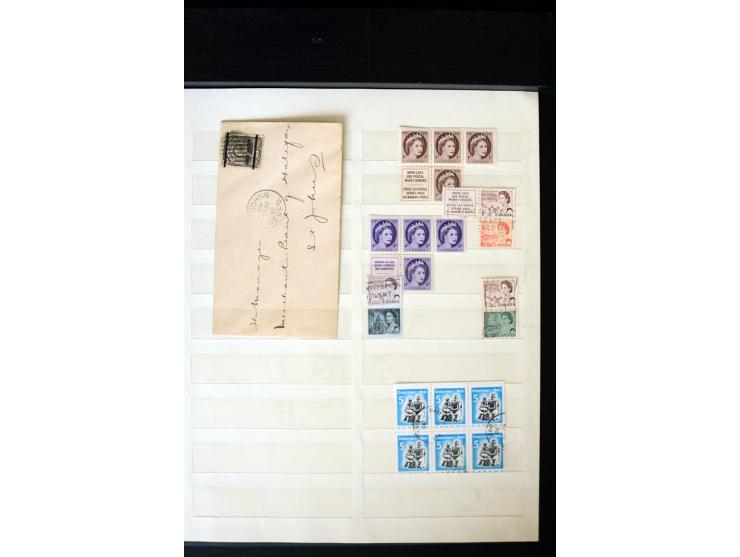 1855/1950, ungebrauchte und gestempelte Sammlung mit diversen bessereren Werten, dabei u.a. Canada Mi.-Nr. 2(2) und 5 gestemp