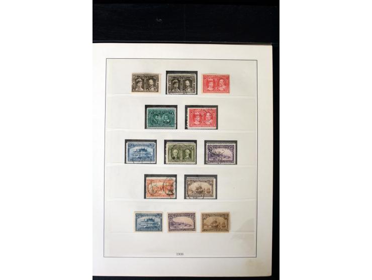 1855/1950, ungebrauchte und gestempelte Sammlung mit diversen bessereren Werten, dabei u.a. Canada Mi.-Nr. 2(2) und 5 gestemp