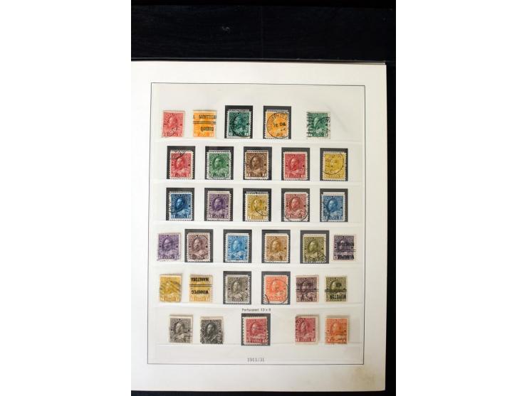 1855/1950, ungebrauchte und gestempelte Sammlung mit diversen bessereren Werten, dabei u.a. Canada Mi.-Nr. 2(2) und 5 gestemp