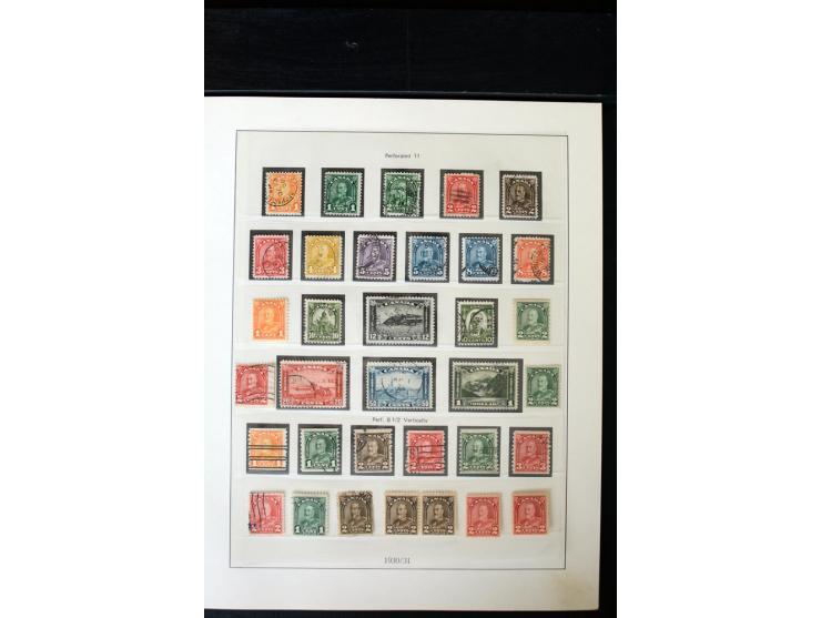 1855/1950, ungebrauchte und gestempelte Sammlung mit diversen bessereren Werten, dabei u.a. Canada Mi.-Nr. 2(2) und 5 gestemp
