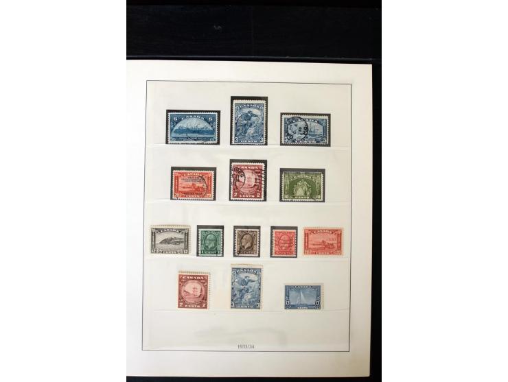 1855/1950, ungebrauchte und gestempelte Sammlung mit diversen bessereren Werten, dabei u.a. Canada Mi.-Nr. 2(2) und 5 gestemp