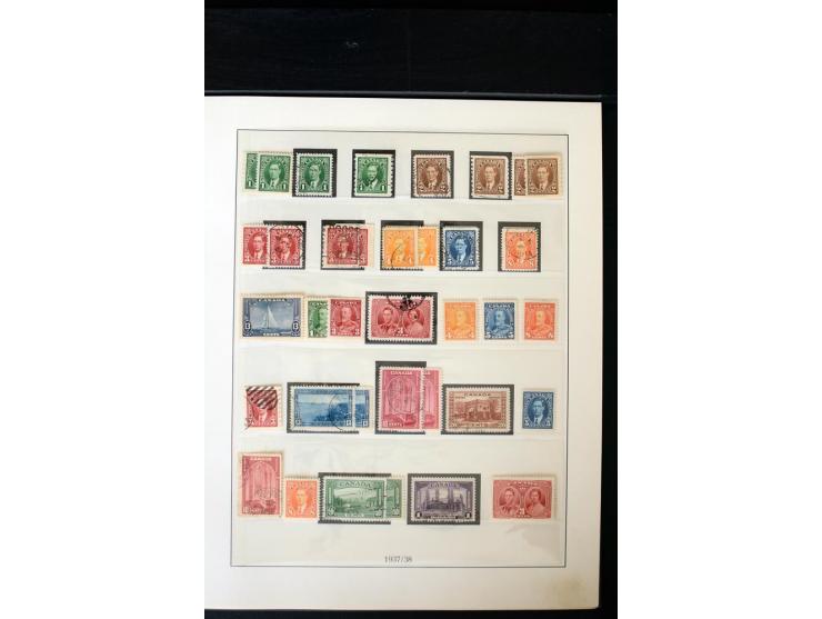 1855/1950, ungebrauchte und gestempelte Sammlung mit diversen bessereren Werten, dabei u.a. Canada Mi.-Nr. 2(2) und 5 gestemp