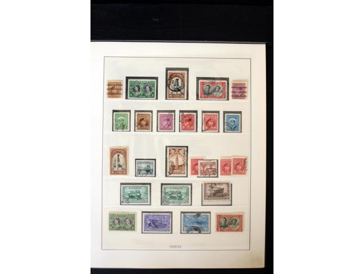 1855/1950, ungebrauchte und gestempelte Sammlung mit diversen bessereren Werten, dabei u.a. Canada Mi.-Nr. 2(2) und 5 gestemp
