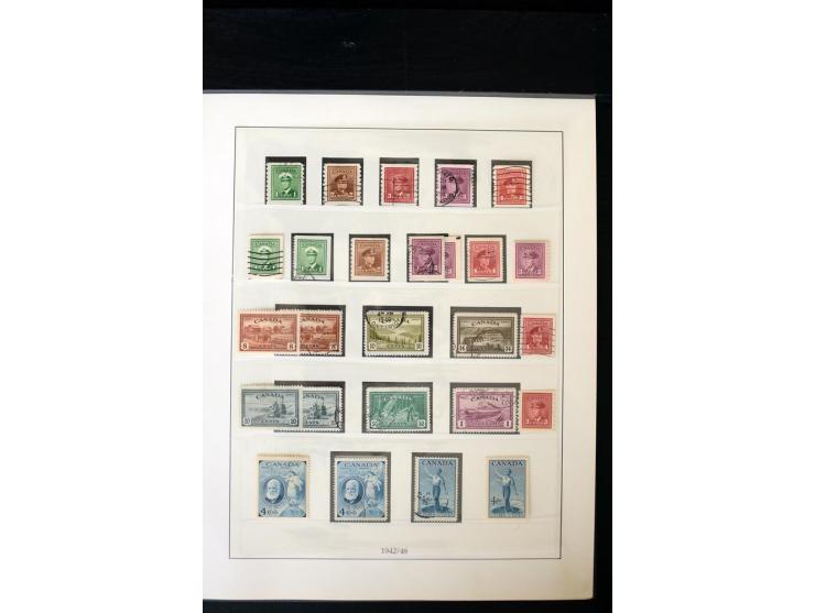 1855/1950, ungebrauchte und gestempelte Sammlung mit diversen bessereren Werten, dabei u.a. Canada Mi.-Nr. 2(2) und 5 gestemp