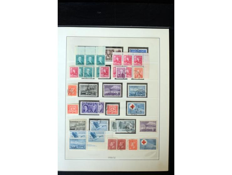 1855/1950, ungebrauchte und gestempelte Sammlung mit diversen bessereren Werten, dabei u.a. Canada Mi.-Nr. 2(2) und 5 gestemp