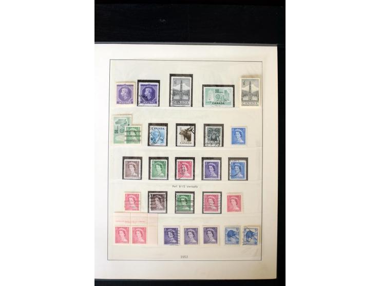 1855/1950, ungebrauchte und gestempelte Sammlung mit diversen bessereren Werten, dabei u.a. Canada Mi.-Nr. 2(2) und 5 gestemp