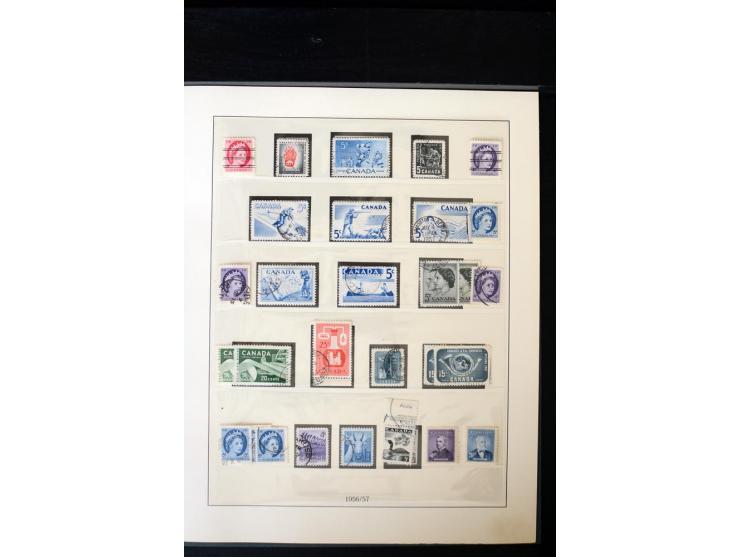 1855/1950, ungebrauchte und gestempelte Sammlung mit diversen bessereren Werten, dabei u.a. Canada Mi.-Nr. 2(2) und 5 gestemp