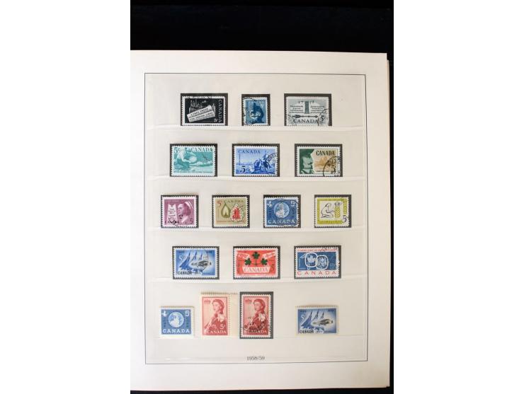 1855/1950, ungebrauchte und gestempelte Sammlung mit diversen bessereren Werten, dabei u.a. Canada Mi.-Nr. 2(2) und 5 gestemp