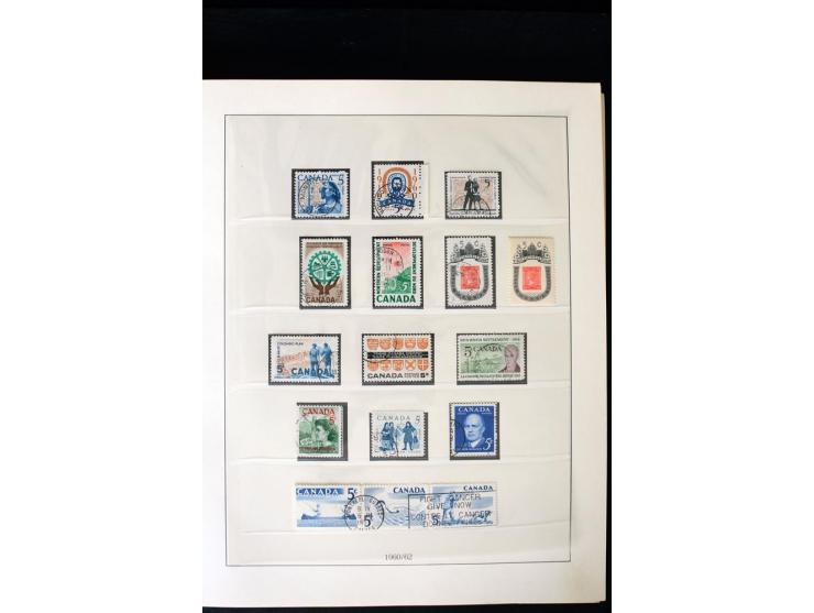 1855/1950, ungebrauchte und gestempelte Sammlung mit diversen bessereren Werten, dabei u.a. Canada Mi.-Nr. 2(2) und 5 gestemp