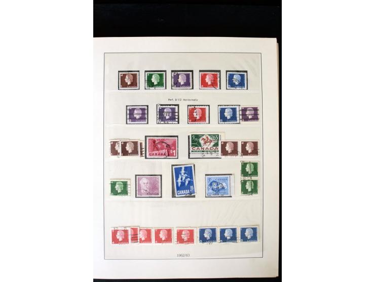 1855/1950, ungebrauchte und gestempelte Sammlung mit diversen bessereren Werten, dabei u.a. Canada Mi.-Nr. 2(2) und 5 gestemp
