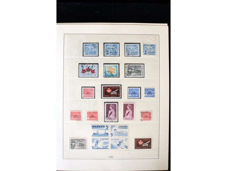 1855/1950, ungebrauchte und gestempelte Sammlung mit diversen bessereren Werten, dabei u.a. Canada Mi.-Nr. 2(2) und 5 gestemp