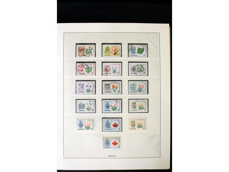 1855/1950, ungebrauchte und gestempelte Sammlung mit diversen bessereren Werten, dabei u.a. Canada Mi.-Nr. 2(2) und 5 gestemp