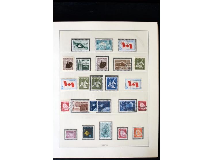 1855/1950, ungebrauchte und gestempelte Sammlung mit diversen bessereren Werten, dabei u.a. Canada Mi.-Nr. 2(2) und 5 gestemp