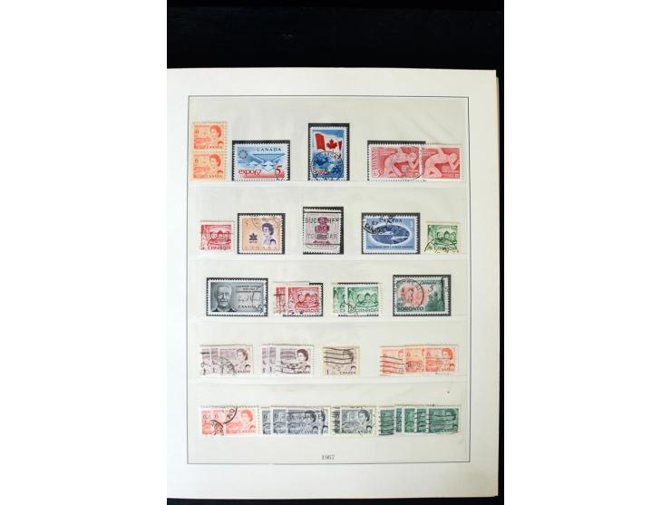 1855/1950, ungebrauchte und gestempelte Sammlung mit diversen bessereren Werten, dabei u.a. Canada Mi.-Nr. 2(2) und 5 gestemp
