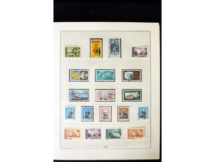 1855/1950, ungebrauchte und gestempelte Sammlung mit diversen bessereren Werten, dabei u.a. Canada Mi.-Nr. 2(2) und 5 gestemp