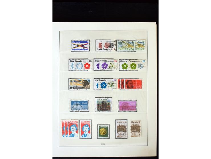 1855/1950, ungebrauchte und gestempelte Sammlung mit diversen bessereren Werten, dabei u.a. Canada Mi.-Nr. 2(2) und 5 gestemp