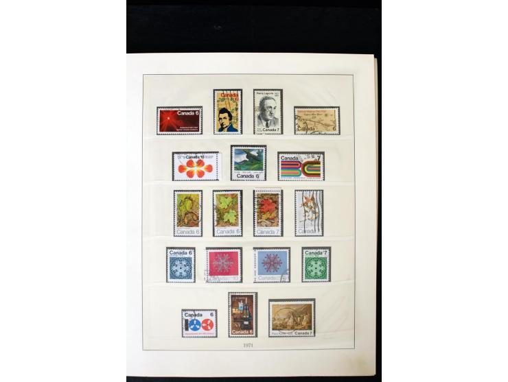 1855/1950, ungebrauchte und gestempelte Sammlung mit diversen bessereren Werten, dabei u.a. Canada Mi.-Nr. 2(2) und 5 gestemp