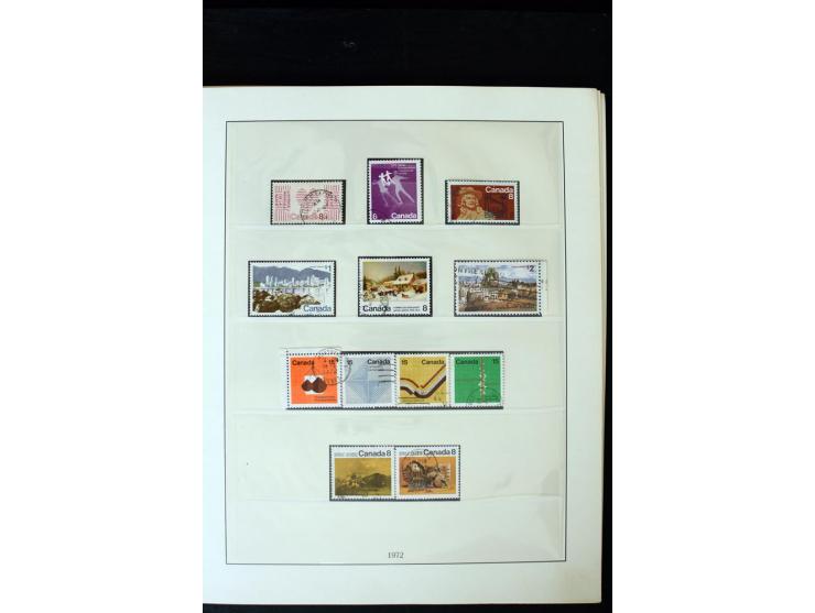 1855/1950, ungebrauchte und gestempelte Sammlung mit diversen bessereren Werten, dabei u.a. Canada Mi.-Nr. 2(2) und 5 gestemp