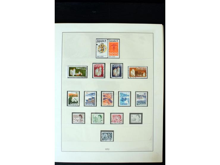 1855/1950, ungebrauchte und gestempelte Sammlung mit diversen bessereren Werten, dabei u.a. Canada Mi.-Nr. 2(2) und 5 gestemp