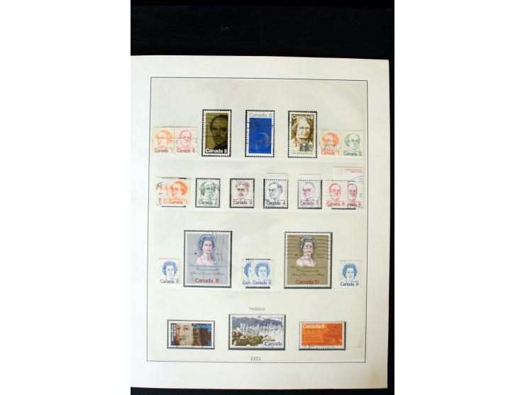 1855/1950, ungebrauchte und gestempelte Sammlung mit diversen bessereren Werten, dabei u.a. Canada Mi.-Nr. 2(2) und 5 gestemp