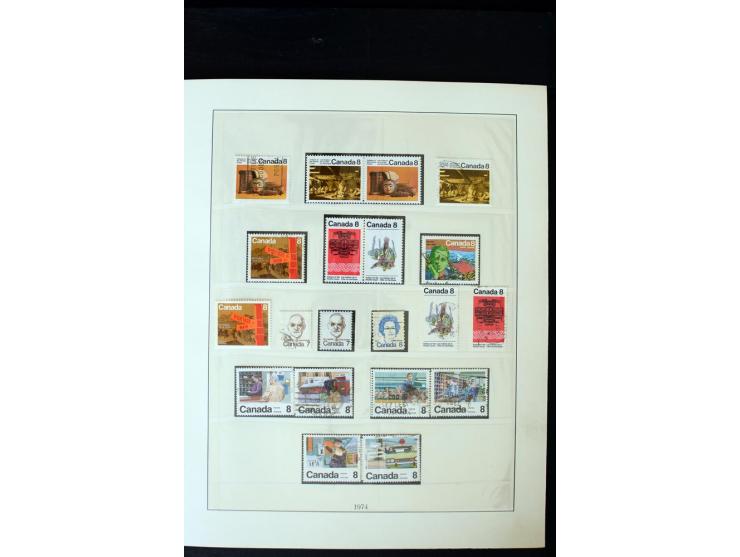1855/1950, ungebrauchte und gestempelte Sammlung mit diversen bessereren Werten, dabei u.a. Canada Mi.-Nr. 2(2) und 5 gestemp