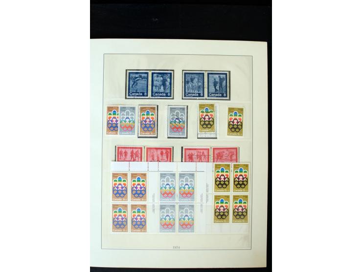 1855/1950, ungebrauchte und gestempelte Sammlung mit diversen bessereren Werten, dabei u.a. Canada Mi.-Nr. 2(2) und 5 gestemp