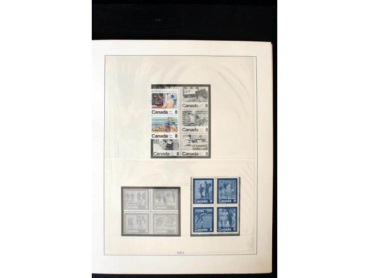 1855/1950, ungebrauchte und gestempelte Sammlung mit diversen bessereren Werten, dabei u.a. Canada Mi.-Nr. 2(2) und 5 gestemp